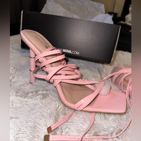 Pink Fashion Nova Heels - Picture 2 of 5